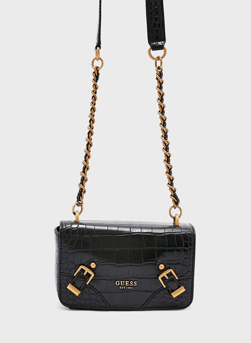 GUESS Didi Chain Detailed Crossbody Bag