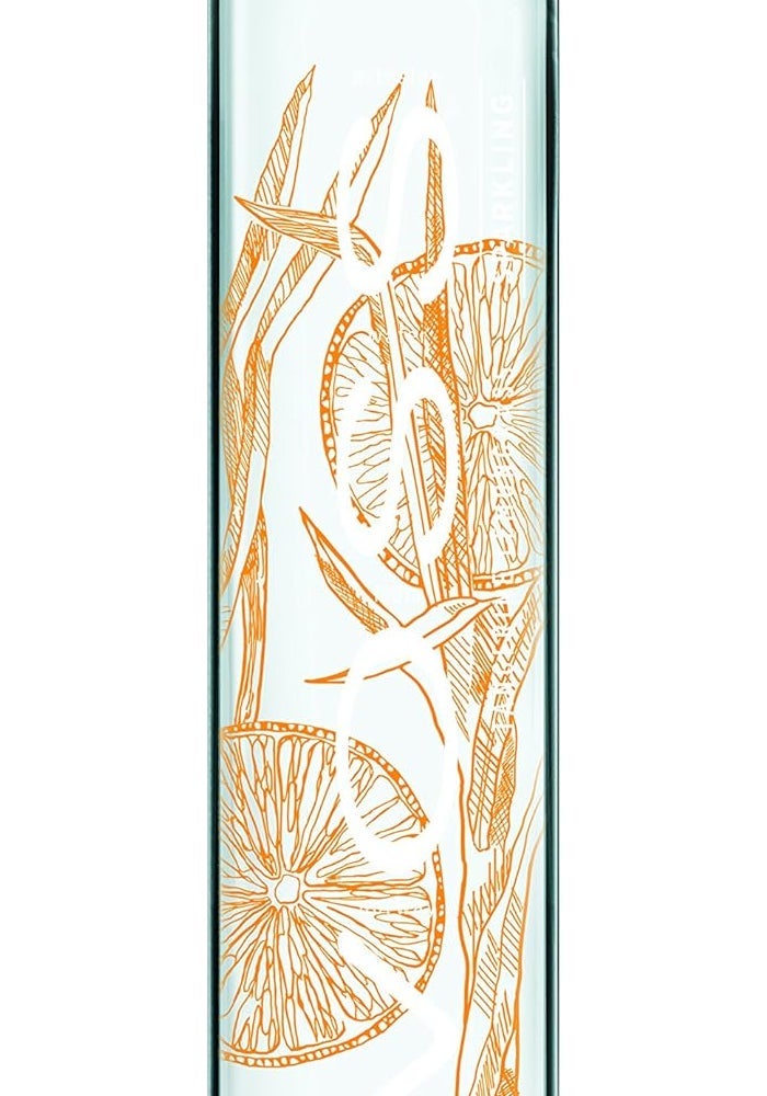 VOSS Tangerine & Lemon Sparkling Water - 375ml Glass Bottle - Image 1