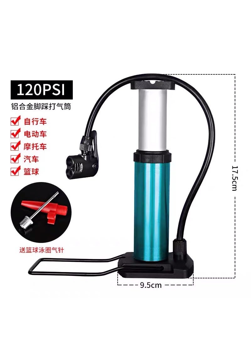 Generic - Mountain Bike Portable Mini Pump High-Pressure Basketball5522 air cylinder (without barometer) Blue 5522 air cylinder (without barometer) Blue - Image 1