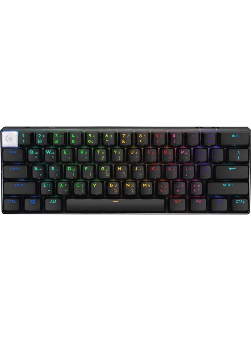 Logitech G PRO X 60 LIGHTSPEED Wireless Gaming Keyboard, Ultra Compact TKL 60% Mechanical Keyboard for Windows PC, LIGHTSYNC RGB, Dual-Shot PBT Keycaps, GX Optical Tactile Switches - Black - Image 1