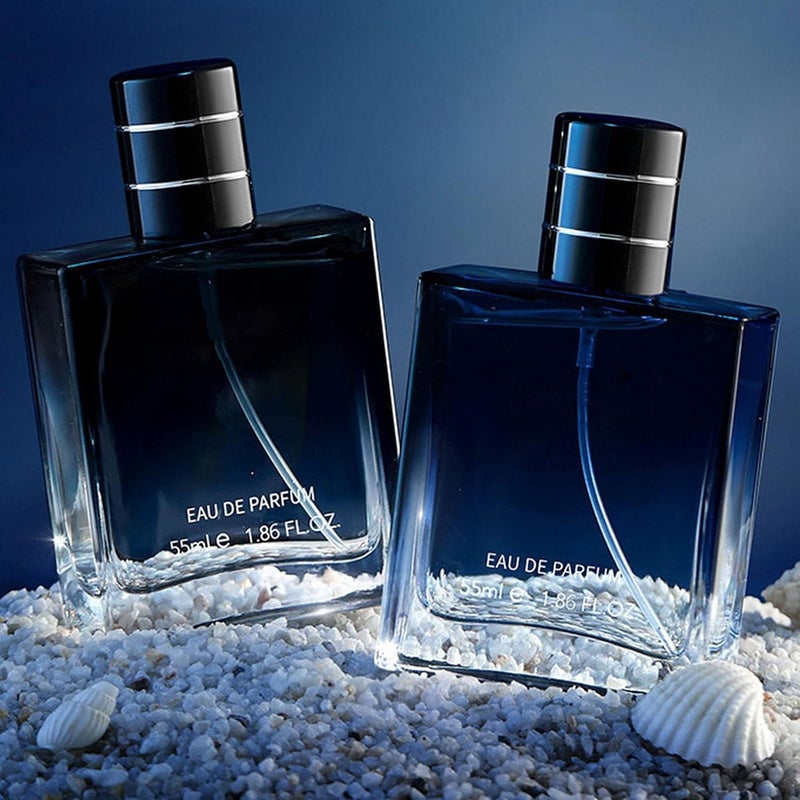 klarako Fragrance Oil Eau De Parfum Spray for Men Attracting Pheromone Perfume for Women -Pheromone Men Perfume, Pheromone Men Perfume, Long Lasting Pheromone Perfume for Men Women 55ml (Blue) - Image 1