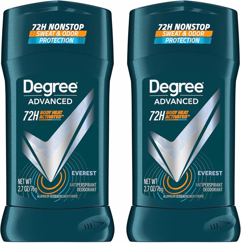 Degree Men Advanced Antiperspirant Deodorant - Everest, 72-Hour Sweat and Odor Protection, 2.7 oz, 2 Count - Image 1