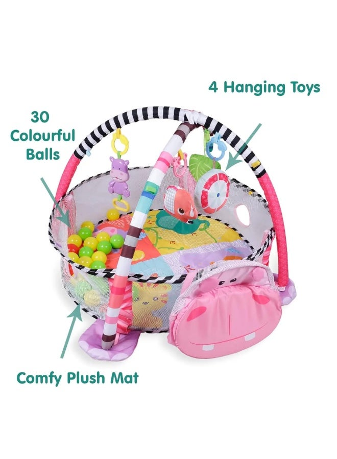 لعبة حصيرة أنشطة مع حوض كرات للأطفال – 3 في 1 - Image 5