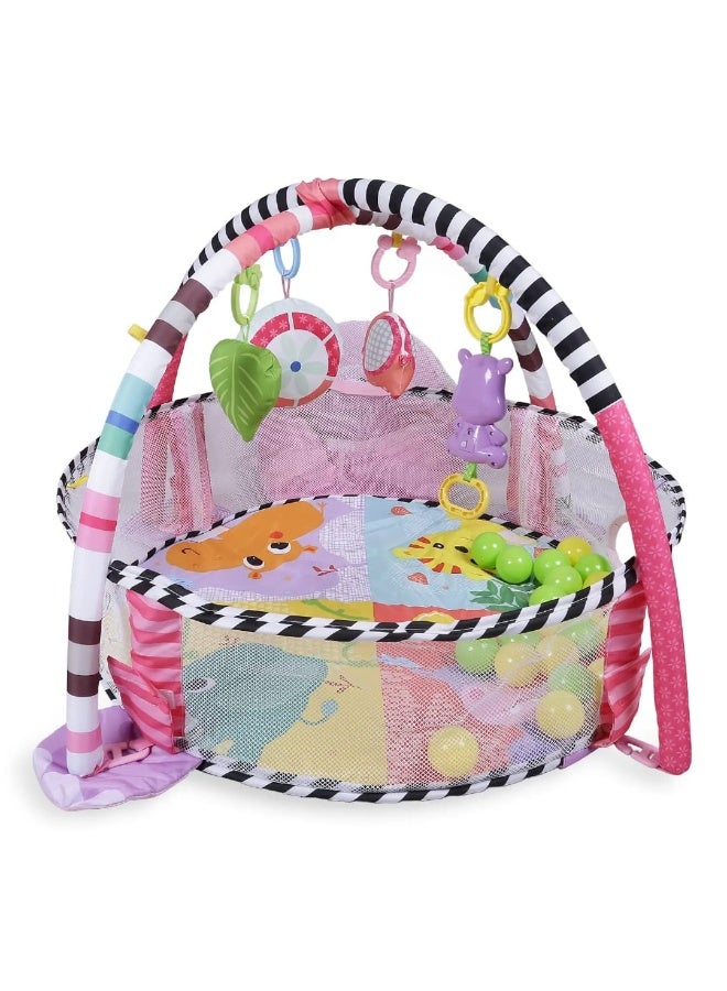 لعبة حصيرة أنشطة مع حوض كرات للأطفال – 3 في 1 - Image 4