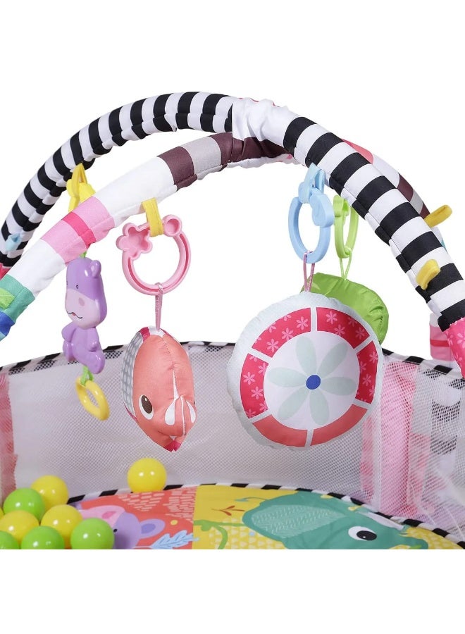 لعبة حصيرة أنشطة مع حوض كرات للأطفال – 3 في 1 - Image 3