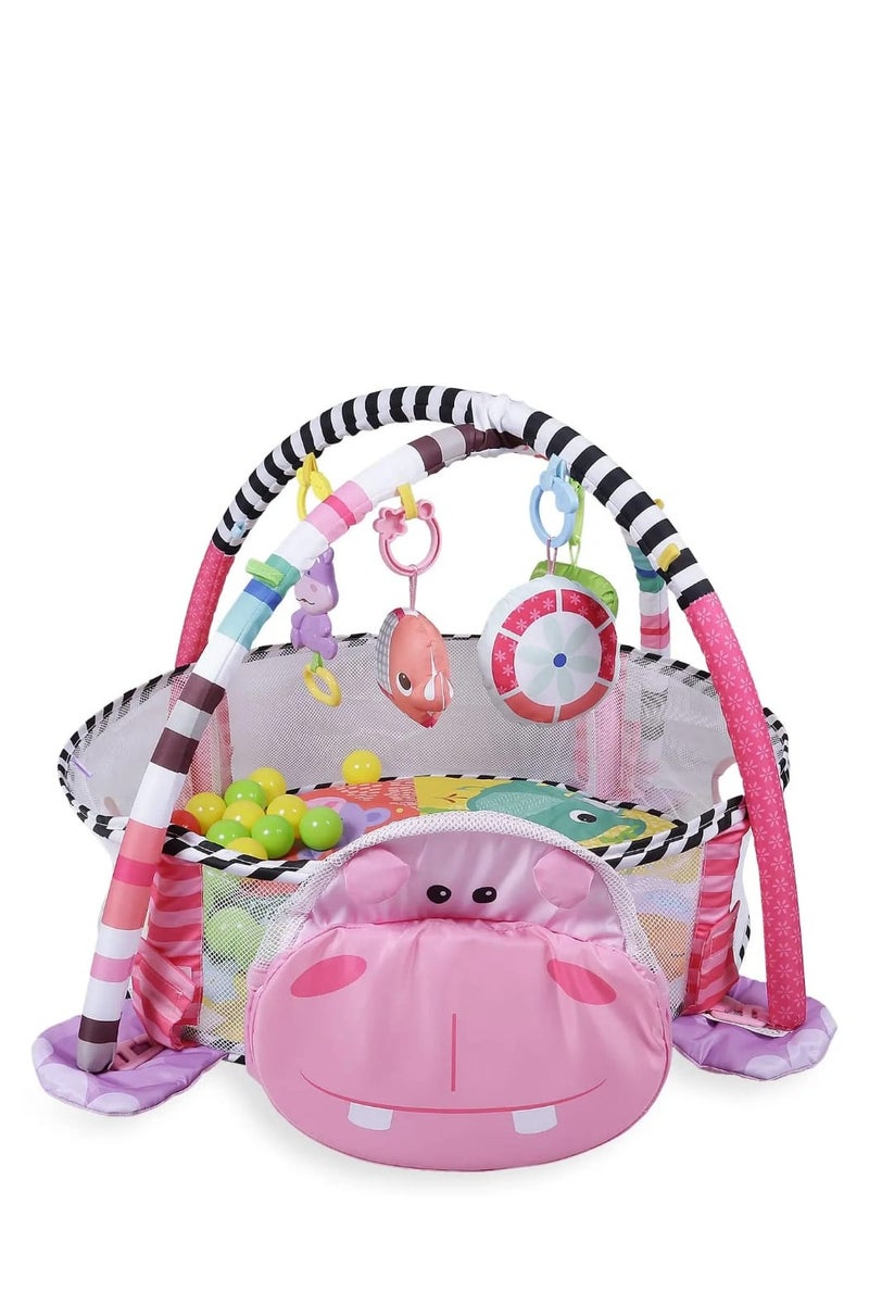 لعبة حصيرة أنشطة مع حوض كرات للأطفال – 3 في 1 - Image 1