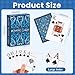 Wkchxd Playing Cards Plastic Playing Cards Waterproof Deck of Cards 2 Pack Large Print Playing Card for Seniors Adults Premium Poker Cards Set for Beach Pool Party Trip Camping Games Navy Blue Purple - Image 4