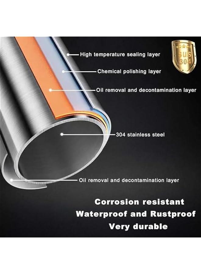 RYNX 2  12 Inch Shower Grab BarStainless Steel Bathroom Grab BarAnti Slip Shower Handles for Elderly Safety Shower Grab Bar Stainless Steel Handicap Grab Bars for Bathroom - Image 3