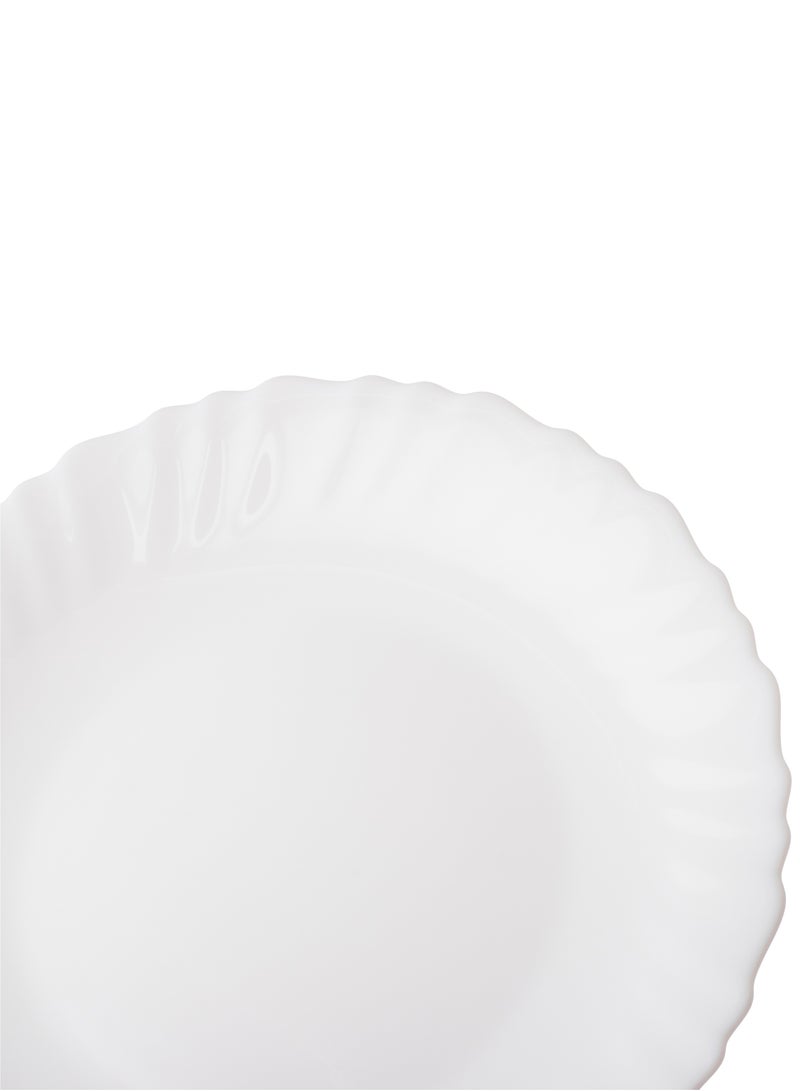 لومينارك صحن حلا لومينارك لون أبيض ساده مقاس 19 سم - Image 3