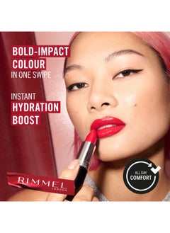 RIMMEL LONDON Lasting Finish Satin Lipstick - 380 - Plum Pillow, 4g  - Image 5