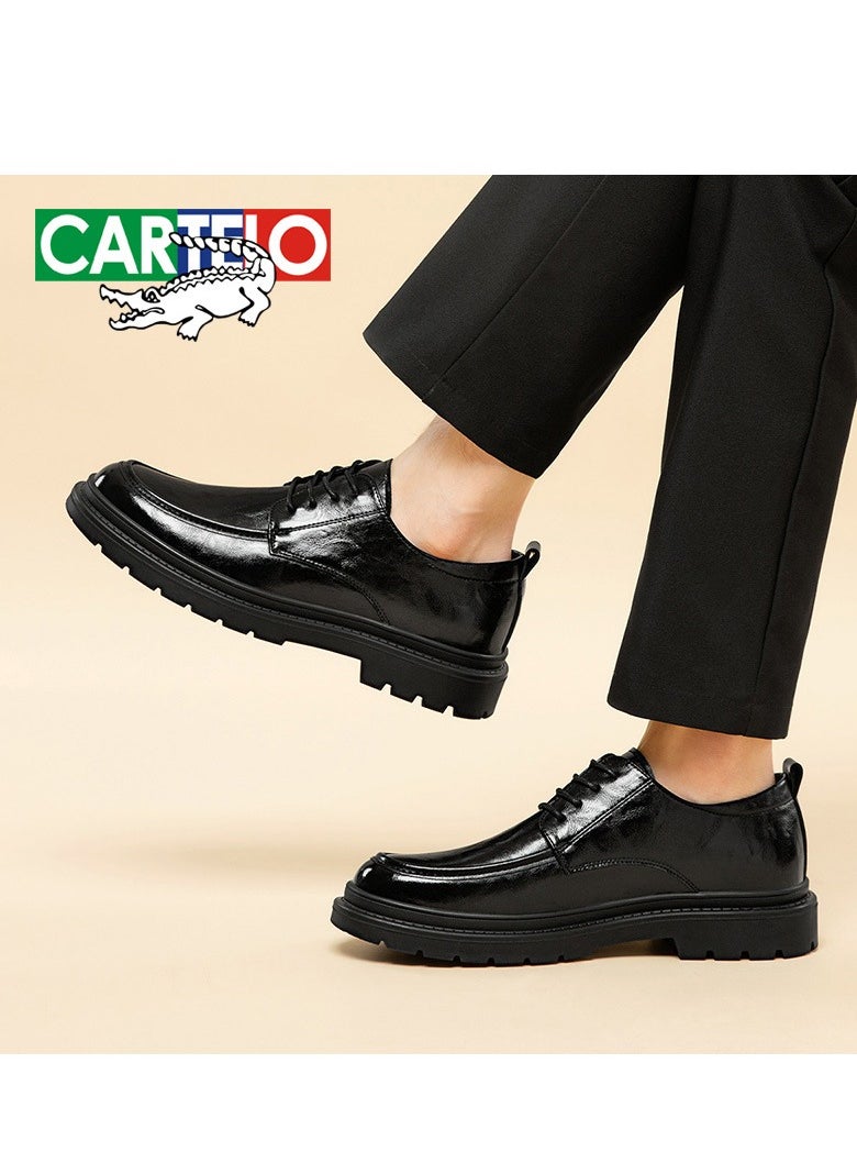 CARTELO Men's Leather Shoes, Business Casual Shoes  - Image 2