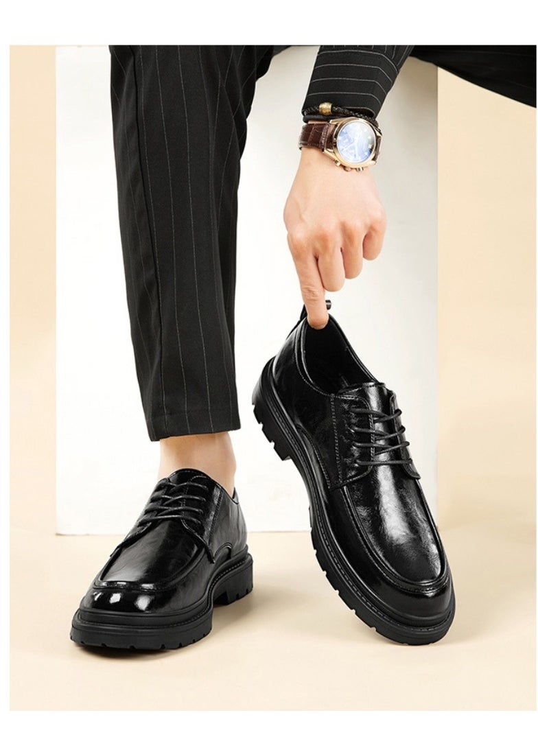 CARTELO Men's Leather Shoes, Business Casual Shoes  - Image 3