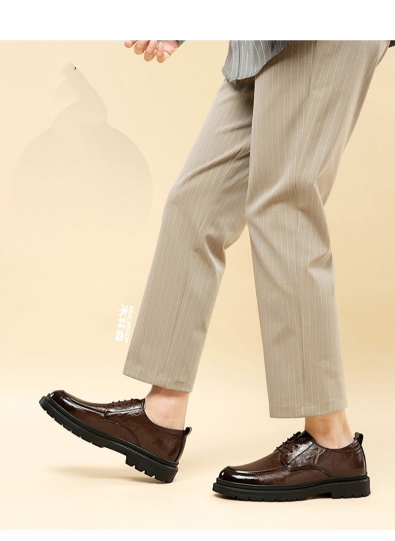 CARTELO Men's Leather Shoes, Business Casual Shoes  - Image 4