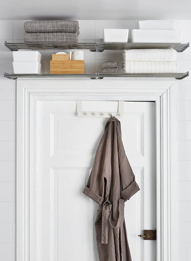 Iron Door Mount Hanger White 35x13cm - Image 2