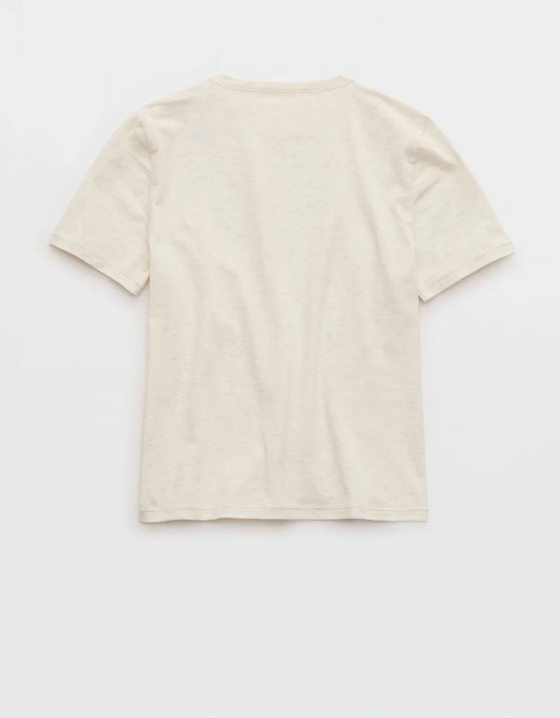Aerie  Aerie SMOOTHEZ Cotton Blend Short Sleeve Crew T-Shirt for Women | Best Price UAE