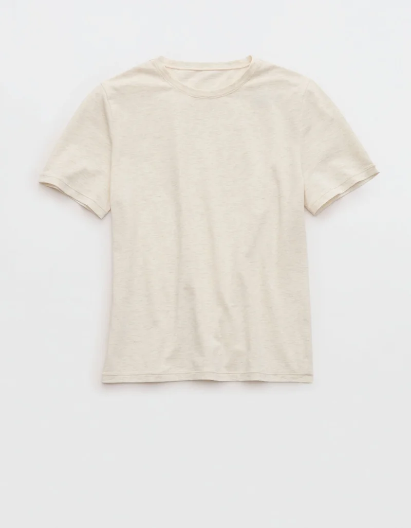Aerie  Aerie SMOOTHEZ Cotton Blend Short Sleeve Crew T-Shirt for Women | Best Price UAE
