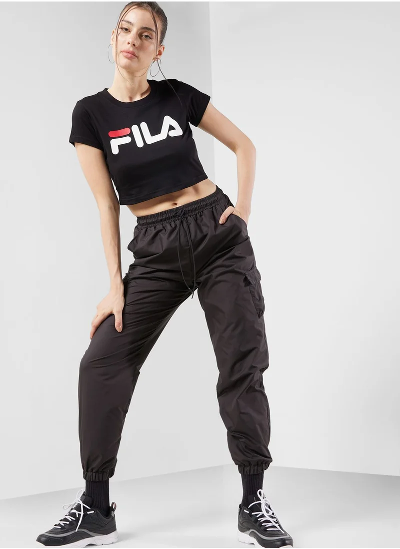 FILA Classic Logo Cropped T-Shirt