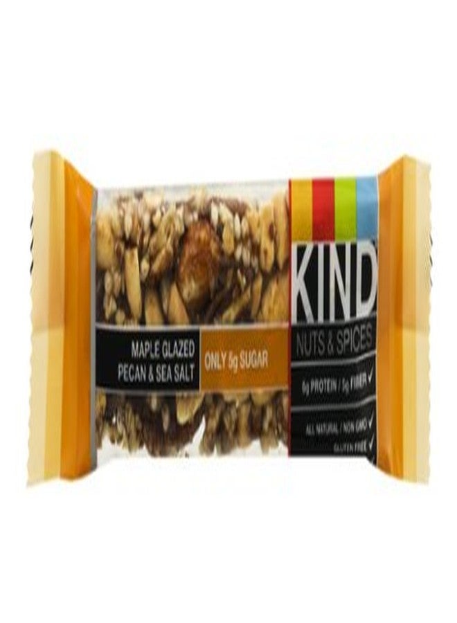 Kind Nuts and Spices Maple Glazed Bar, Pecan and Sea Salt, 12 Count (Pack of 12) - Image 1