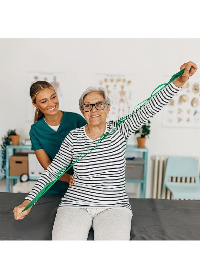 Fanski Stretching Strap Yoga Strap For Physical Therapy,10 Loops Yoga Straps For Stretching, Exercise, Stretch Band For Women & Men - Image 3