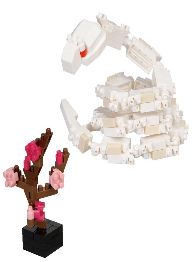 nanoblock - Reptilia - White Snake, Collection Series Building Kit