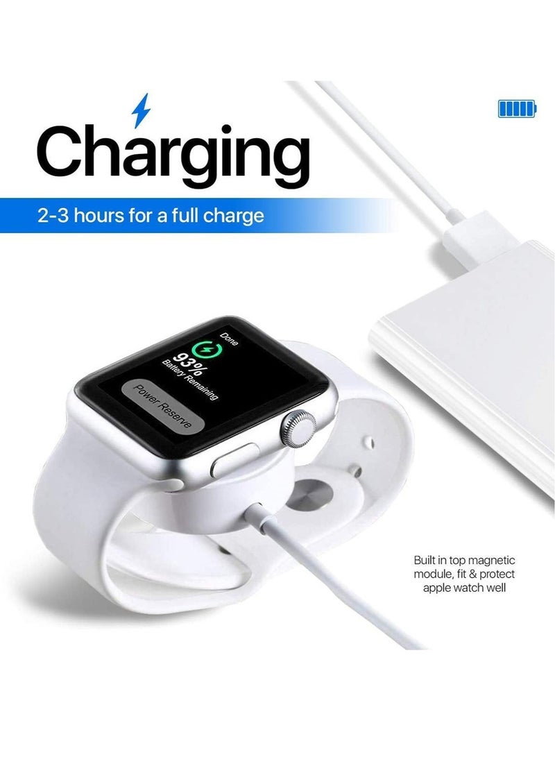 ELTRAZONE Wireless Charger Compatible for Apple Watch Series 6, 5, 4, 3, 2, 1 – Magnetic Charging Cable – Fast Charging Portable Charger – Long Cord - Image 4