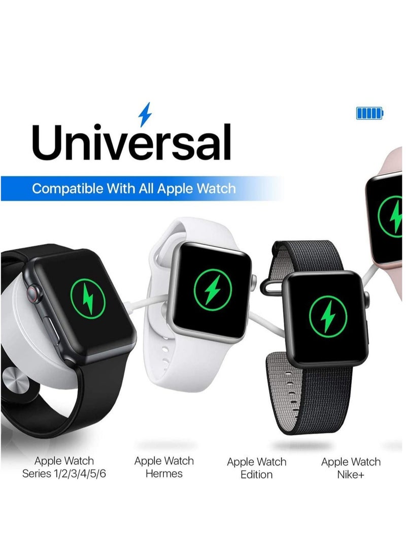 ELTRAZONE Wireless Charger Compatible for Apple Watch Series 6, 5, 4, 3, 2, 1 – Magnetic Charging Cable – Fast Charging Portable Charger – Long Cord - Image 3