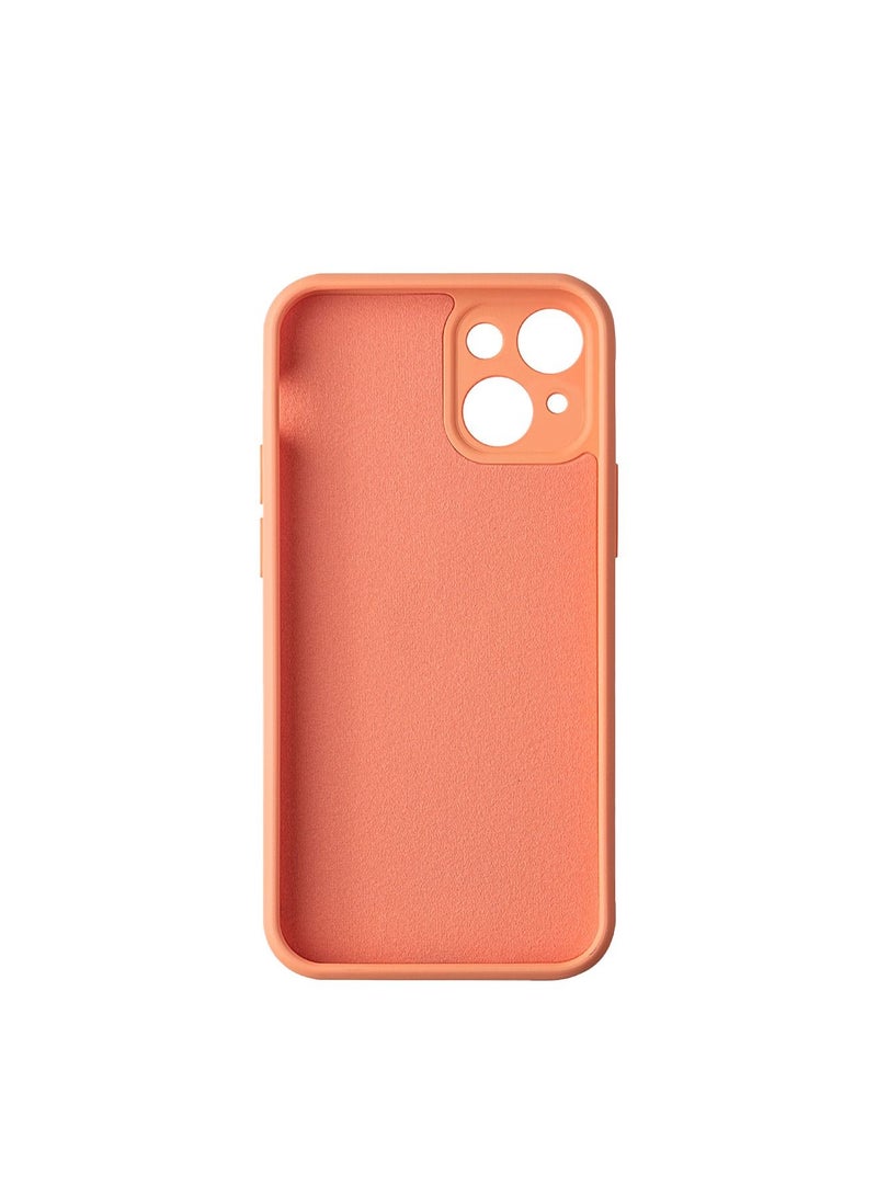 Case for iPhone 14 , Silicone Case with Ring 360°rotatable Kickstand Cover Support Magnetic Car Mount，Protective Cover with Strap Lanyard (Orange)  - Image 2
