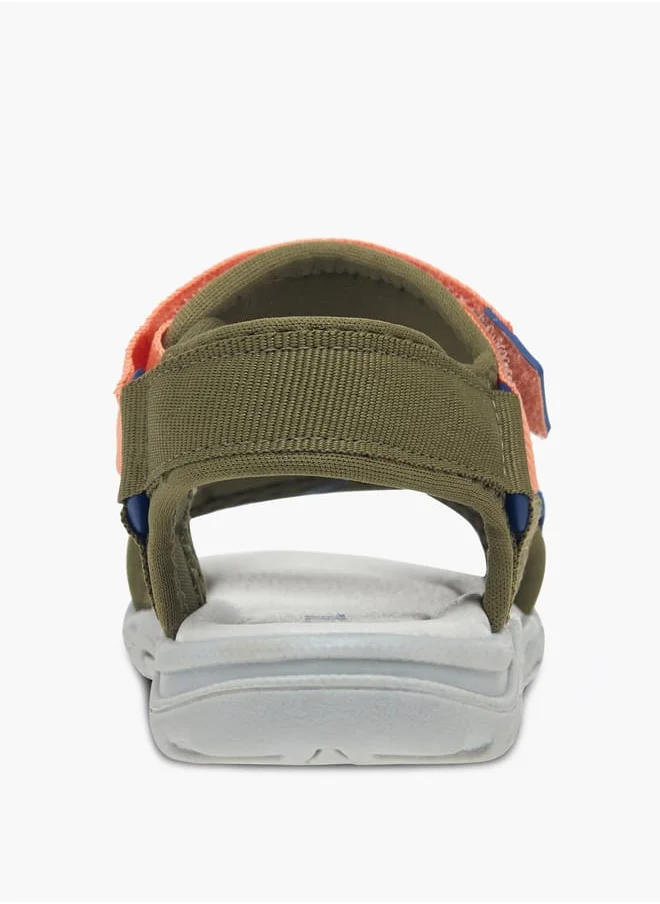 ال بي ال من شو اكسبرس Boys Colourblock Sandals With Hook And Loop Closure