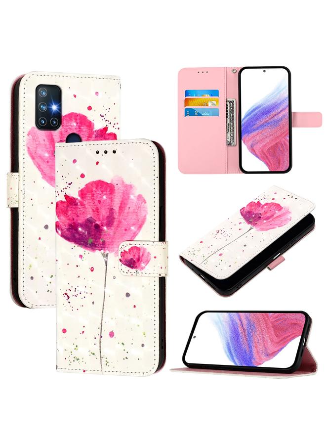 اس-توب جراب لهاتف OnePlus Nord N10 5G جراب هاتف جلدي أفقي قابل للطي برسومات ثلاثية الأبعاد - Image 1