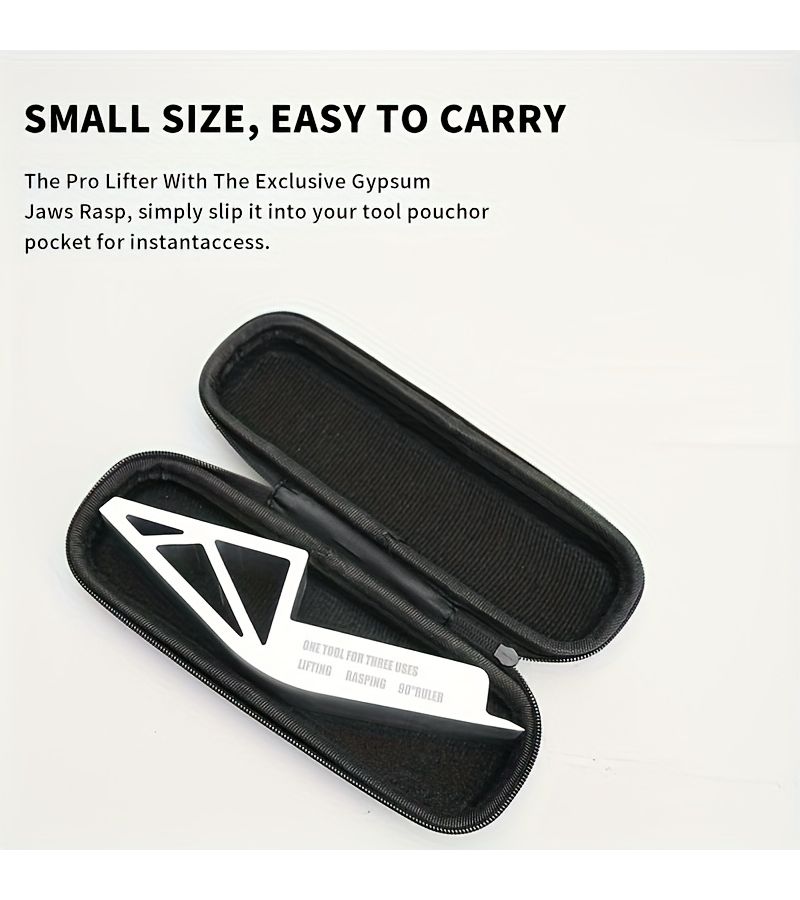 1 Pcs 3 In 1 Aluminum Alloy Door Lifter Multi Functional Prying Tool Rasp Drywall Plaster Sheet Lifting Equipment Household Tool Model Ltl6032 - Image 5
