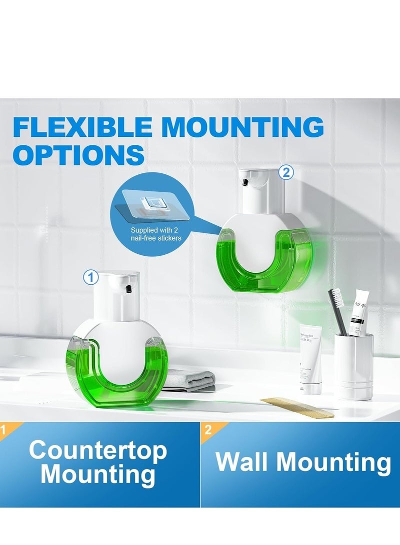 2PCS Automatic Liquid Dispenser Touchless 15oz/420ml Kitchen Dish Automatic Liquid Soap Dispenser 4 Adjustable Soap Dispensing Levels Wall Mount For Kitchen And Bathroom, Liquid Hand Soap Dispenser - Image 2