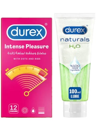Durex Intense Pleasure 12 and Durex Naturals Intim Gel 100ml | Best Price  KSA