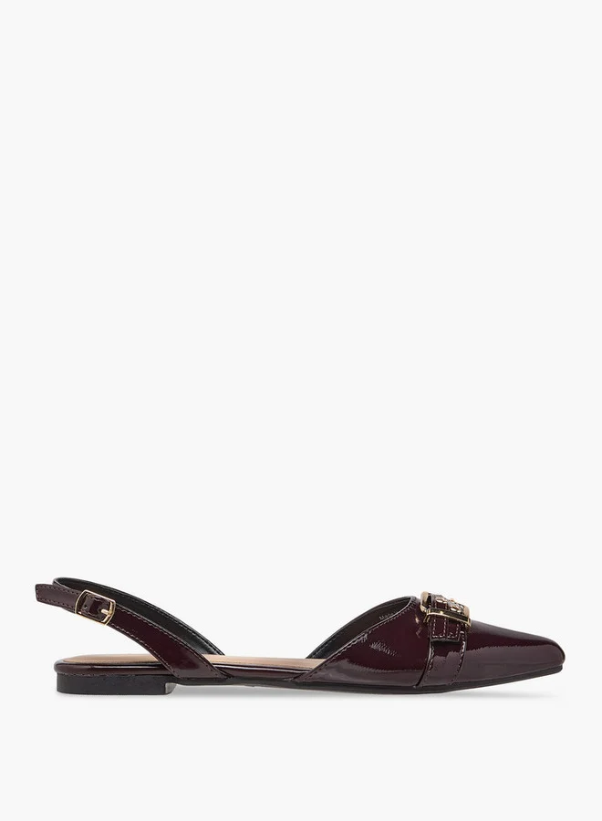 Flora Bella By Shoexpress Women Pointed Toe Shoes with Buckle Closure