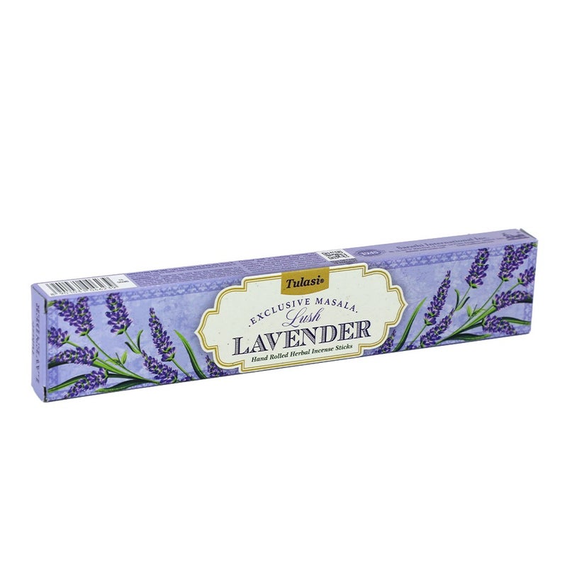 Tulasi Exclusive Masala Lush Lavender Incense Sticks (Agarbatti) for Pooja, Prayer, Meditation & Home Fragrance, 1 Pack - Image 1