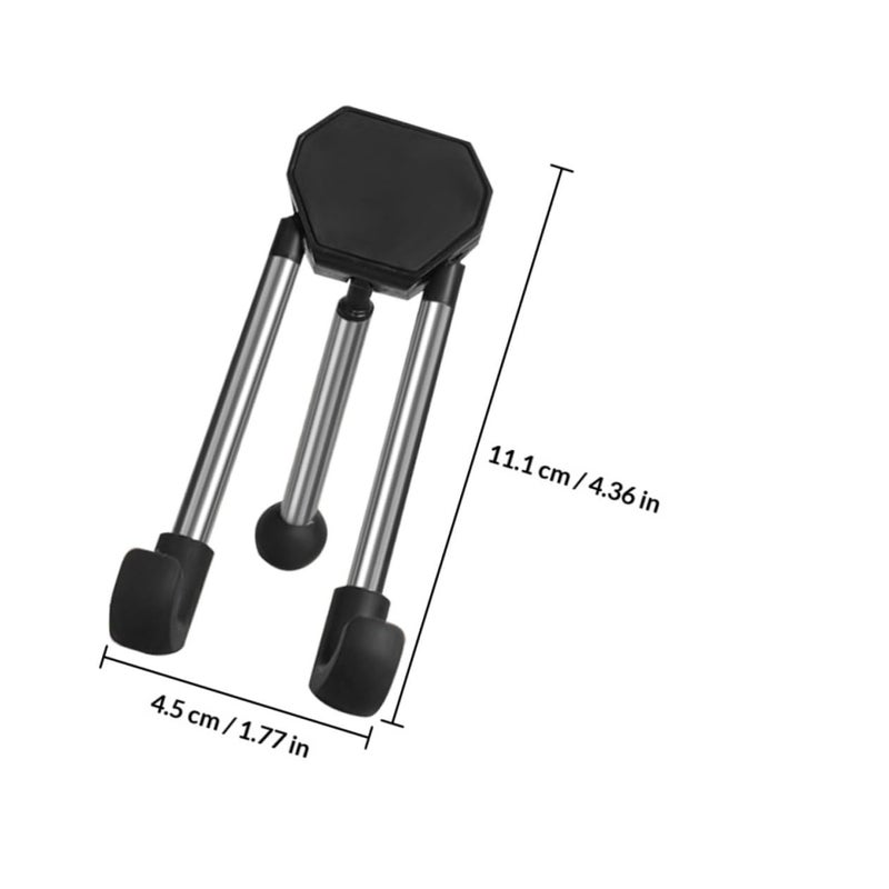 Black Triangle Stand Holder for Smartphones and Tablets Portable Desktop Rack - Image 3