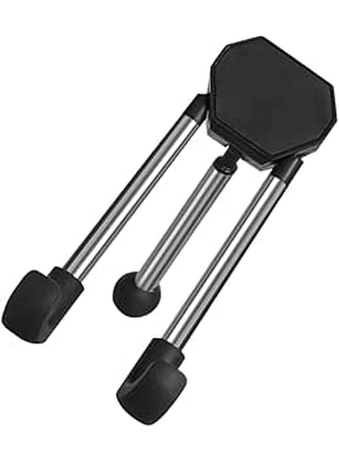Black Triangle Stand Holder for Smartphones and Tablets Portable Desktop Rack - Image 1