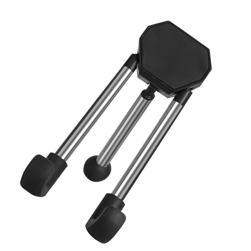 Black Triangle Stand Holder for Smartphones and Tablets Portable Desktop Rack - Image 2