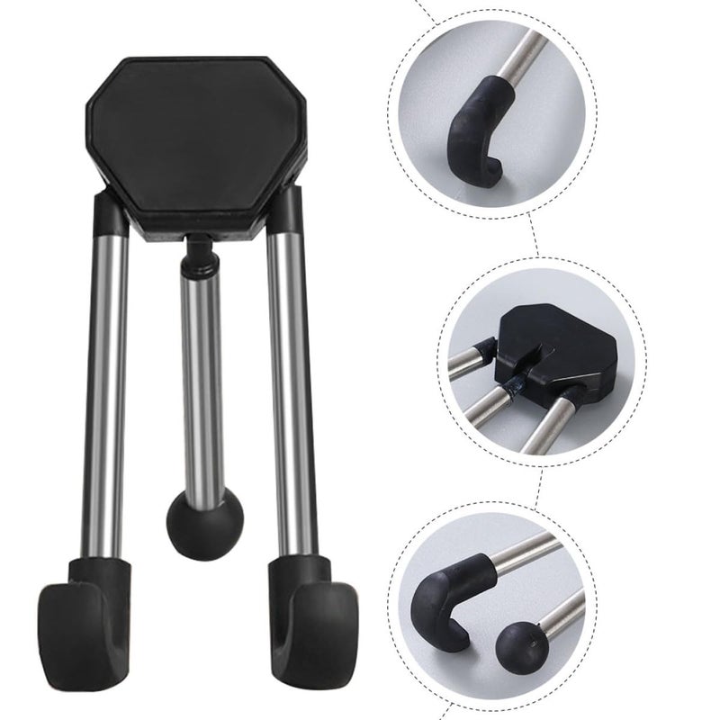 Black Triangle Stand Holder for Smartphones and Tablets Portable Desktop Rack - Image 4