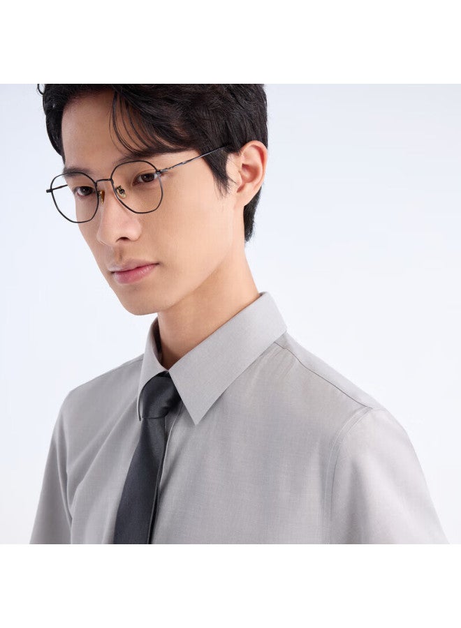 Joeone Men's Formal Short-sleeve Shirt , Spring And Summer Anti-wrinkle Easy-care Tencel Linen Dress Shirt For Me - Image 2