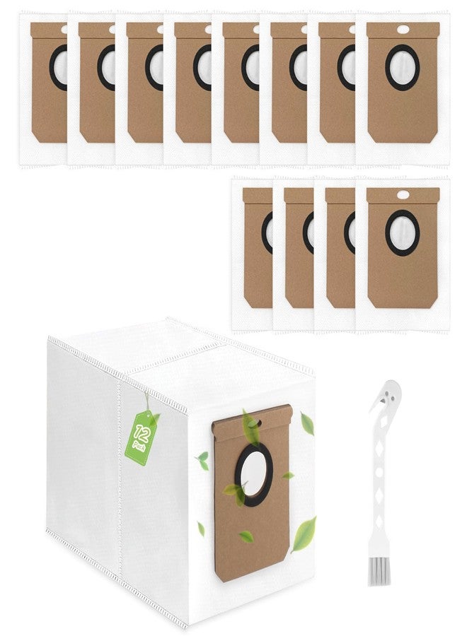 12 قطعة لأكياس الغبار Eufy L50 SES L60 SES البديلة لأكياس Conga Home 1000/8090 Ultra/9090AI لأكياس المكنسة الكهربائية الروبوتية Haier H9 Plus (سعة 2.5 لتر) - Image 1