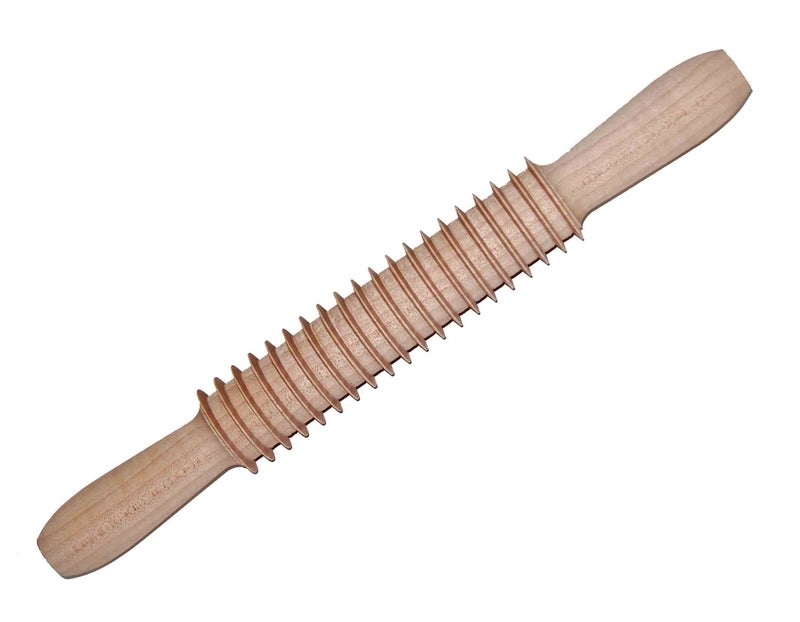 Eppicotispai Beechwood fettuccine Cutter Rolling Pin Large