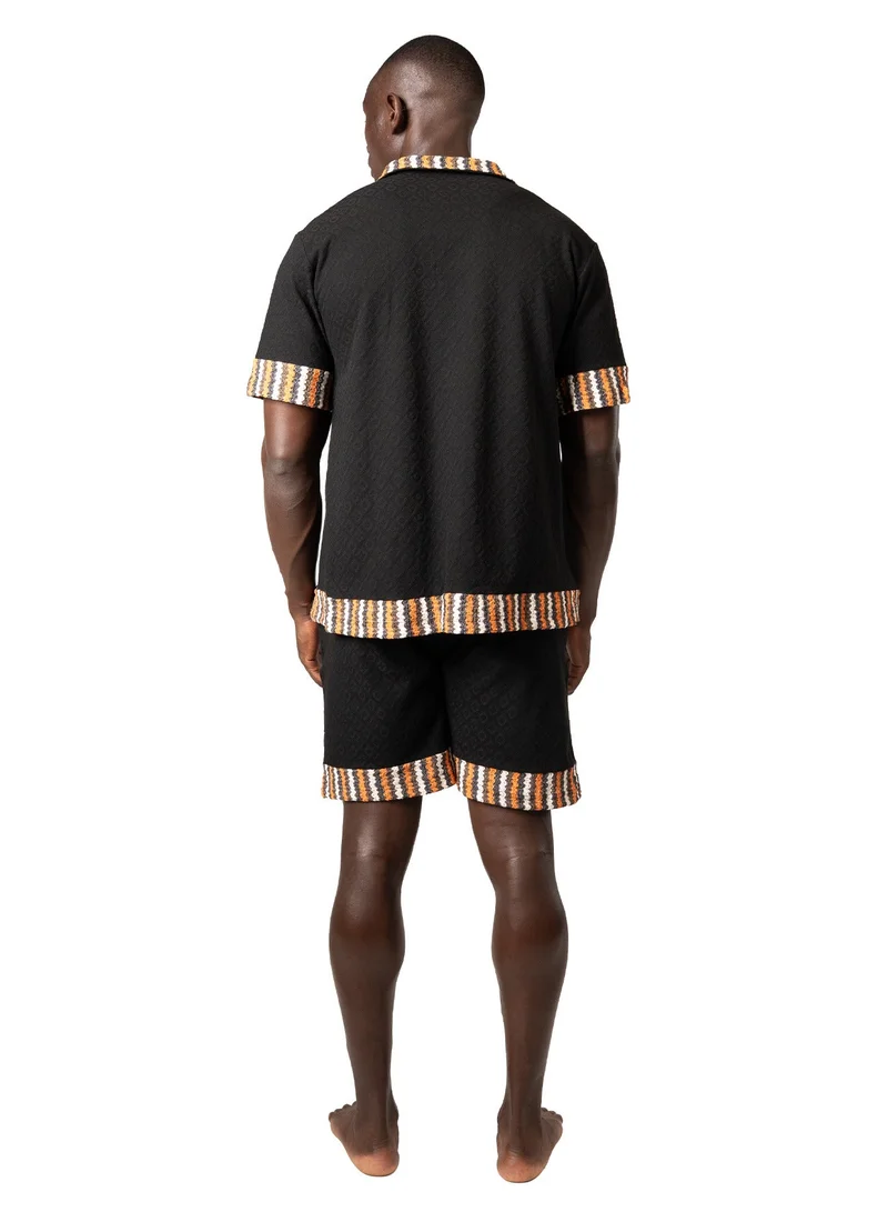 Tanjim Squad SHORELINE CO-ORD SET - BLACK
