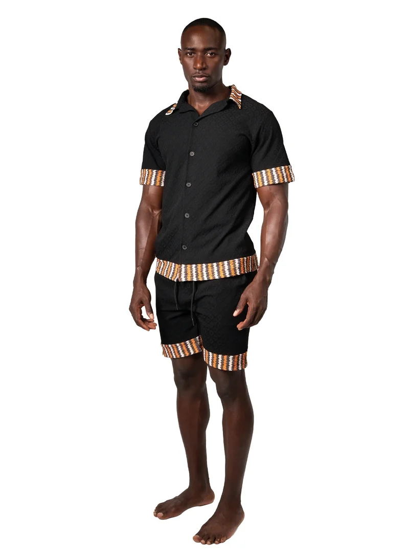 Tanjim Squad SHORELINE CO-ORD SET - BLACK