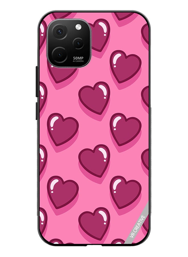 VR CREATIVE Protective Case Cover For Huawei Nova Y61 Lovely Hearts Design Multicolour - Image 1