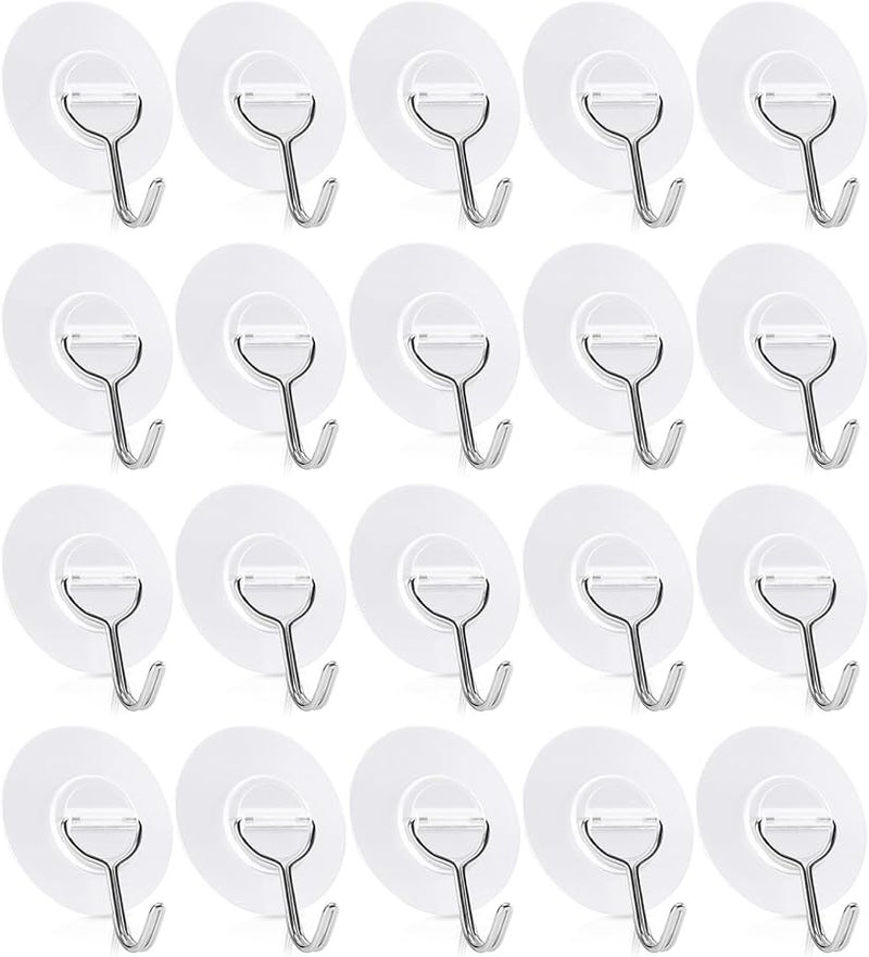 خطافات جدارية لاصقة شفافة بدون حفر، مثبتات بسيطة تلصق مباشرة. - Image 1