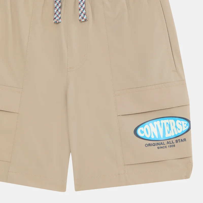 Converse Brown Kids' Ripstop Cargo Shorts  | Best Price UAE