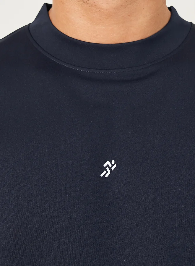 Styli Styli Oversized Crew Neck Soft Knit Athleisure T-Shirt