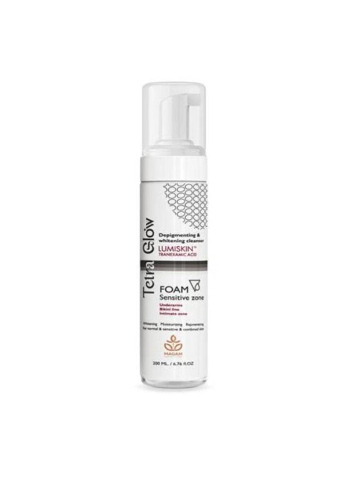 Tetra Glow - Sensitive Zone Whitening Foam Cleanser 200 ml - Image 1