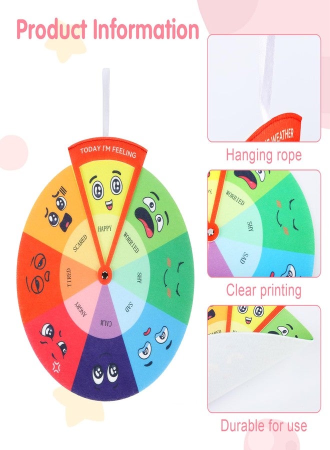 2 MULE TEAM Feelings Wheel for Kids, Emotions Wheel, Feeling Chart for Kids, Emotion Chart for Kids Emotional Toys for Toddlers and preschoolers Emotional Psychology Tool Decor - Image 2