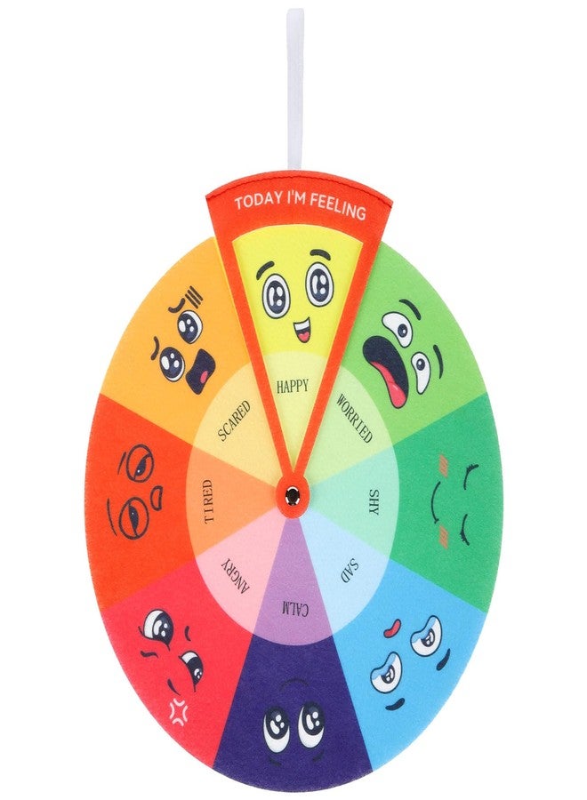 2 MULE TEAM Feelings Wheel for Kids, Emotions Wheel, Feeling Chart for Kids, Emotion Chart for Kids Emotional Toys for Toddlers and preschoolers Emotional Psychology Tool Decor - Image 1